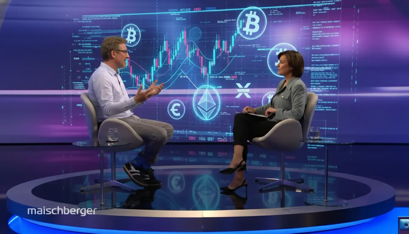 Ein Lkw steht an der kanadisch-amerikanischen Grenze